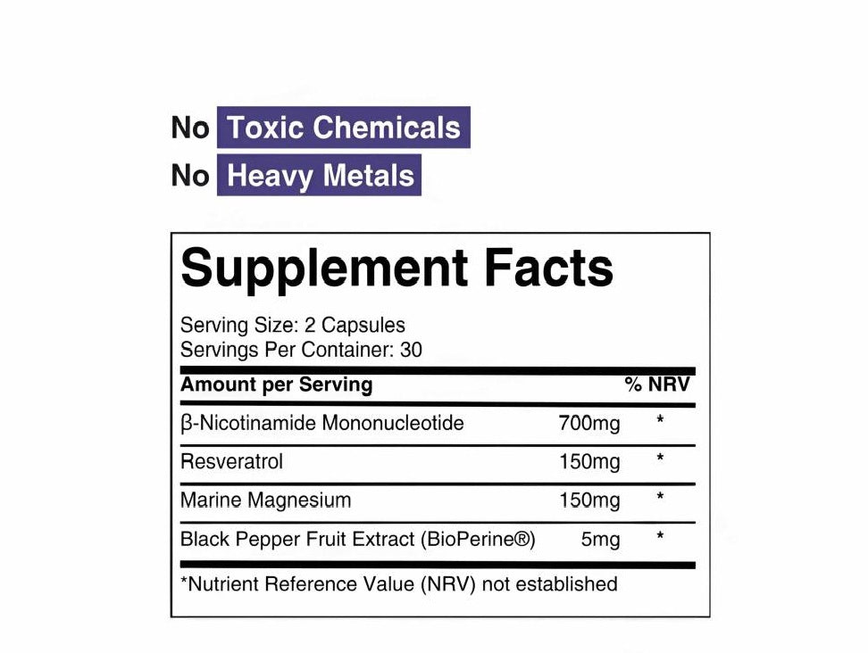 Vitalamp NMN Capsules – Cellular Energy