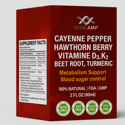 cayenne pepper hawthorn berry vitamin D3 K2 beet root turmeric drops