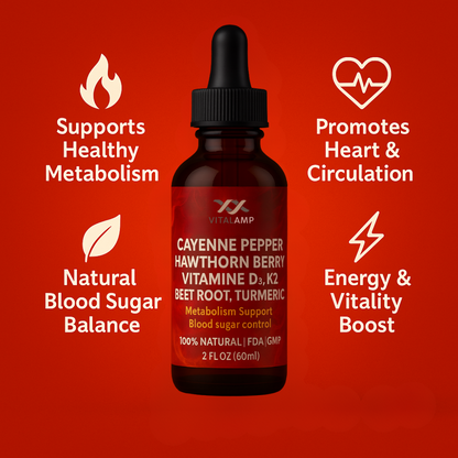 cayenne pepper hawthorn berry vitamin D3 K2 beet root turmeric drops