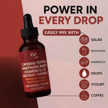 cayenne pepper hawthorn berry vitamin D3 K2 beet root turmeric drops