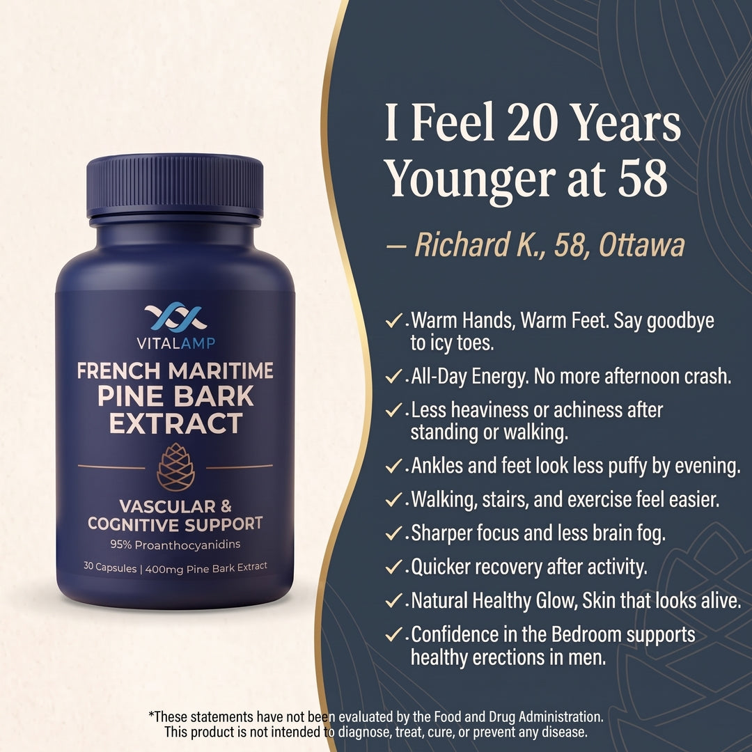 French Maritime Pine Bark Extract 400mg | 95% Proanthocyanidins | Maximum Strength Vascular & Circulation Support