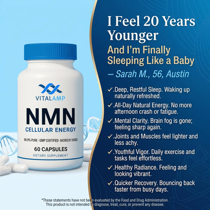 Vitalamp NMN Capsules – Cellular Energy
